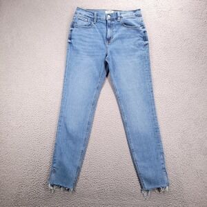 KENSIE Jeans Size 6/28 The Kelsey High Rise Skinny Split Frayed Hem 28x27
